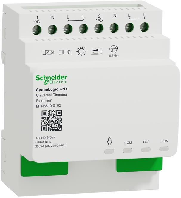 Разширител димер SpaceLogic 2х 200VA 4DIN KNX SE, MTN6810-0102