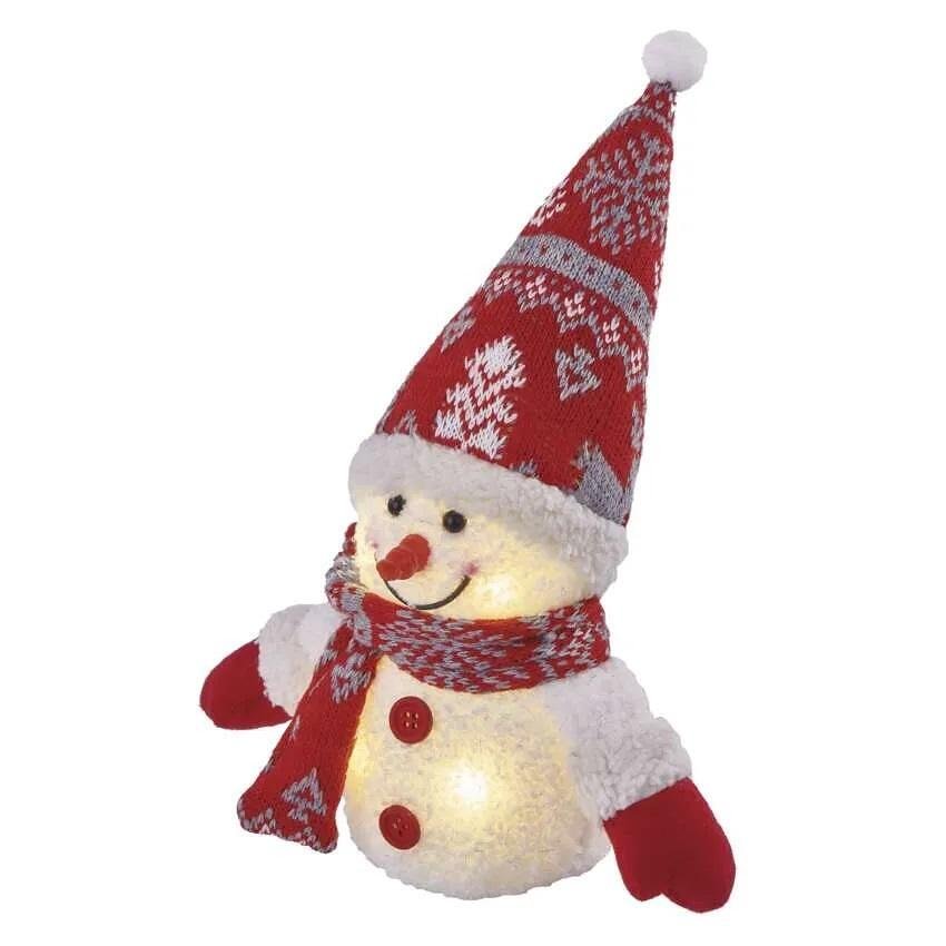 Декорация снежен човек 18х11х25см LED топла светлина IP20 с батерии FIGURES EMOS - DCFW04