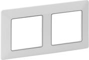 Рамка 2х цвят Бяла с хром Valena Life Legrand, LEGRAND, 754032