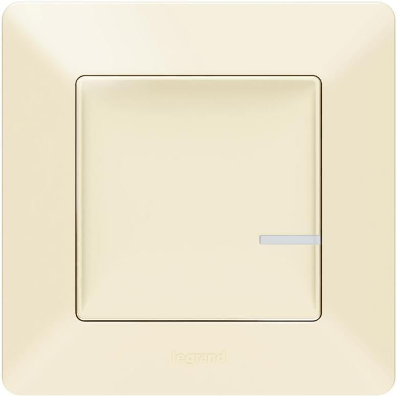 Ключ БЕЗжичен Smart Valena Life Крем с рамка Legrand с Netatmo, NETATMO с LEGRAND & BTICINO, 752285