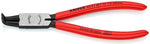 Зегер клещи под ъгъл 90°, Ø12-25мм, червена ръкохватка 130мм, Knipex - K4421J11