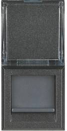 Розетка RJ45 cat.6 UTP конектор toolless IDC 1 мод. цвят Антрацит Axolute Bticino, BTICINO, HS4279C6
