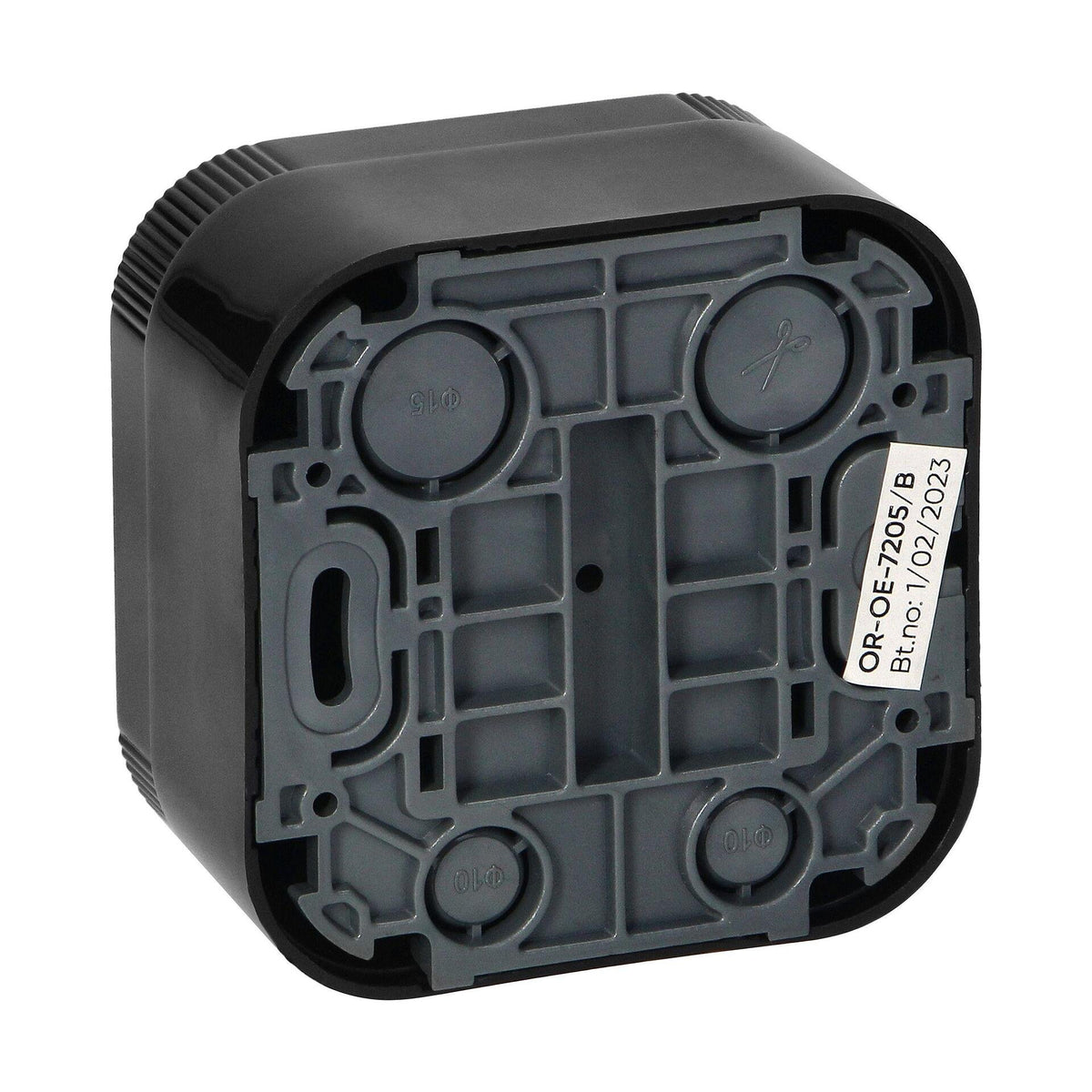 ORNO OR-OE-7205(GS)/B - Контакт, шуко 2P+E, ToDo, 230V, 16A, външен монтаж, IP20, черен
