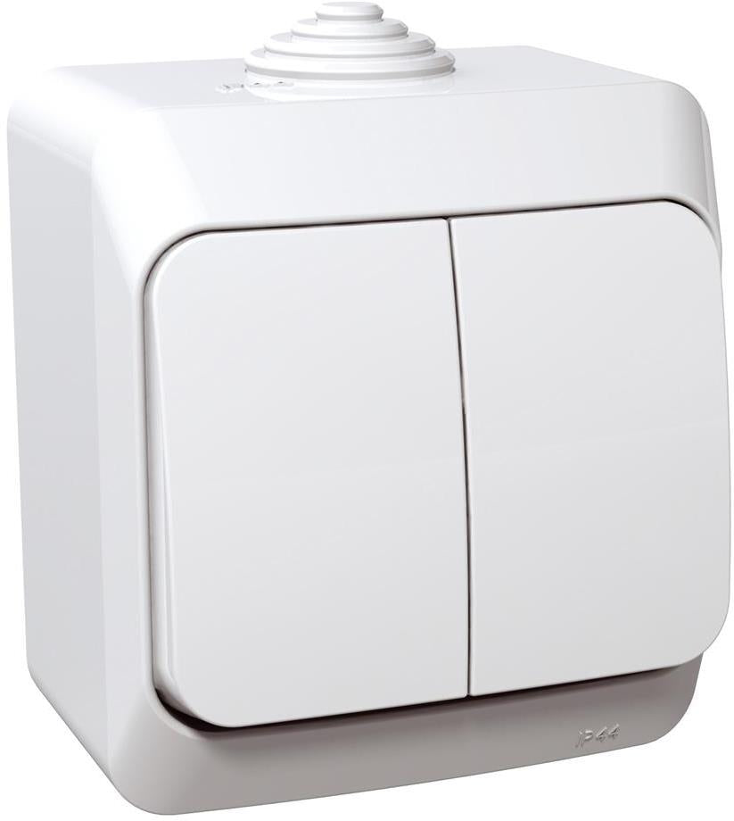 Сериен ключ IP44 цвят Бял Cedar Plus SE, SCHNEIDER ELECTRIC, WDE000550