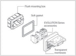 Капак за скрит монтаж IP55 3 мод. Unibox цвят СИВ Scame- 136.5023