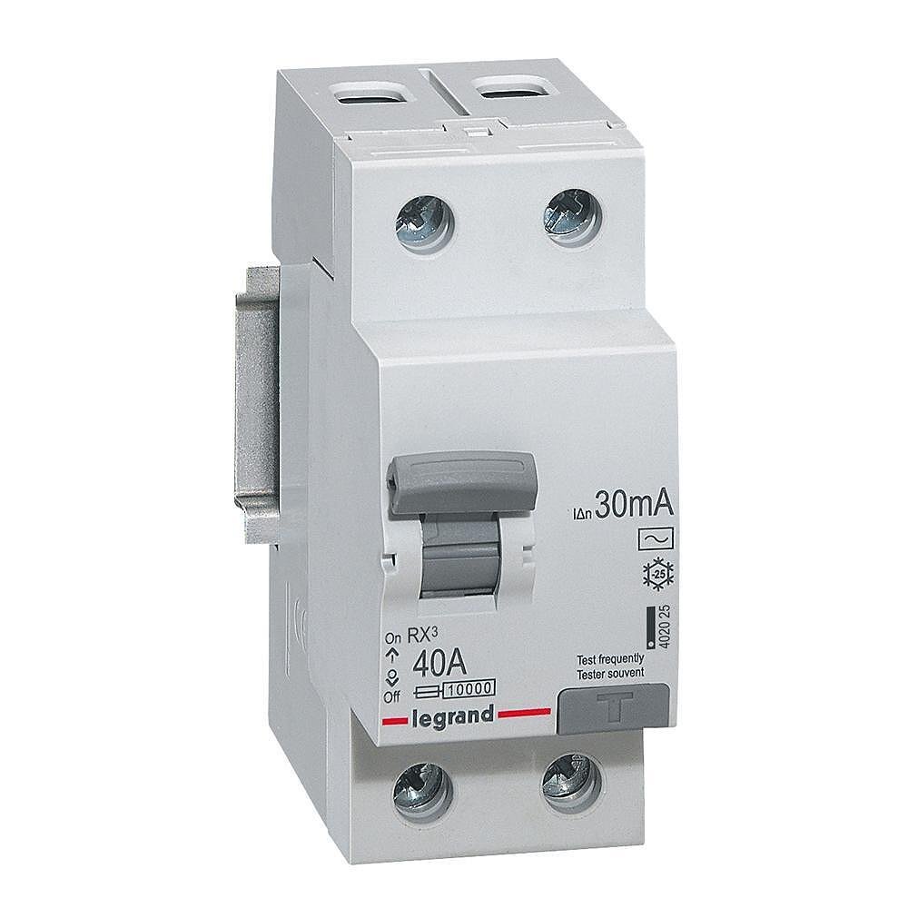 LEGRAND - ДТЗ 2Р 40А 30mА 6кА серия RX3 ID AC 402025