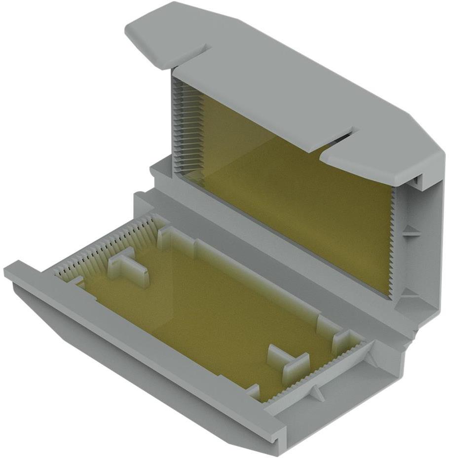 Кутия с гел GelBox Wago за клема Inline до 4мм2, IP x8, 56.9x17.8x32.7мм, сива , WAGO, 207-1372