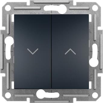Бутон за щори цвят Антрацит Asfora SE, SCHNEIDER ELECTRIC, EPH1300171