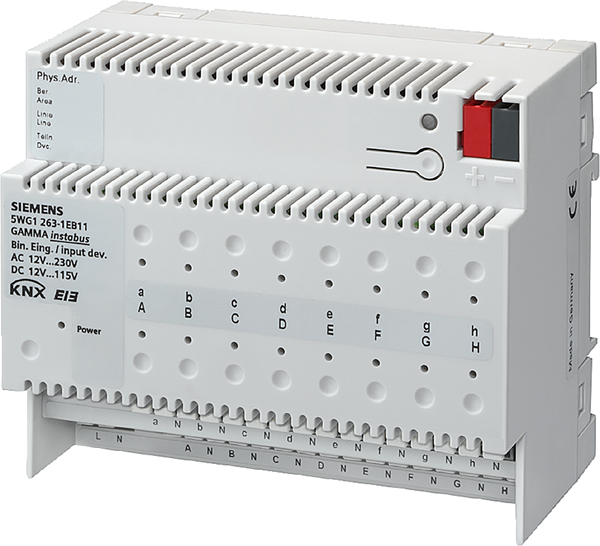 Актуатор входове N263E01 16х 12…230Vac/dc 6DIN KNX Siemens, 5WG1263-1EB11