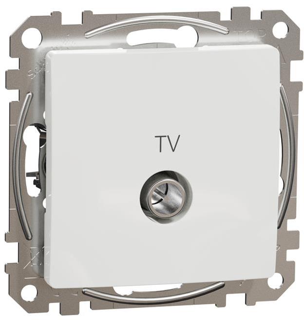 Розетка TV тип коаксиал 4dB цвят Бял Sedna SE, SCHNEIDER ELECTRIC, SDD111471
