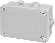 Кутия 120х80х50мм IP55, UV, 6 кабелни мембрани за PG21, затваряне с винт, серия Cubox Scame-689.005