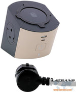 Разклонител кафяв 2x2P+E с кабел 2 метра с безжично зарядно 10W и USB A+C Corner NEW Legrand 694500