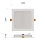 Луна LED SQ170 18W 4000K 1800lm 120° 25000h IP20 RUBIC EMOS
