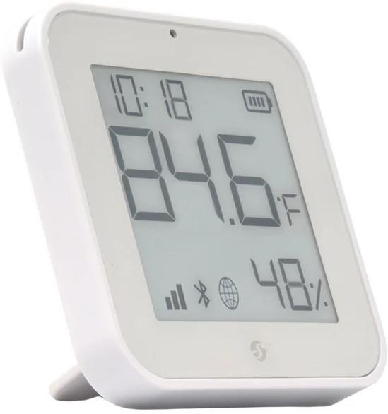 Датчик за влага и температура с батерия Shelly BLU H&T Display ZB Бял - 073121, SHELLY, Shelly BLU H&T Display ZB W