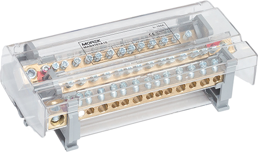 Разпределителен клемен блок Moblock 4P 160A-14 1x50 + 4x35 + 9x16mm² MOREK, MAB4161A18