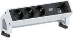 Модул DESK 2 с 3х Шуко и 1х празен модул, цвят Бял, Bachmann, BACHMANN, B902.200