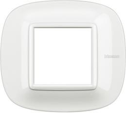 Рамка 2 мод. овална White monochrom Axolute Bticino /до изчерпване/, BTICINO, HB4802HD