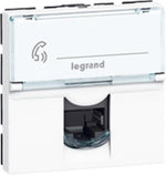 Розетка RJ45 FTP cat.6 2 мод. цвят бял Mosaic Legrand, LEGRAND, 76565