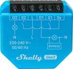 Микромодул Smart реле 2х On/Off 3A БЕЗ НЕУТРАЛА Shelly 2L Gen3 - 261644, SHELLY