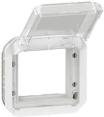Адаптер за Mosaic 45x45мм с прозрачен капак механизъм цвят Бял IP55 Plexo New Legrand, LEGRAND, 69695L