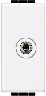 Розетка аудио жак 3.5mm 1 мод. цвят Бял LL Bticino, BTICINO, N4280