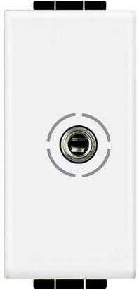 Розетка аудио жак 3.5mm 1 мод. цвят Бял LL Bticino, BTICINO, N4280