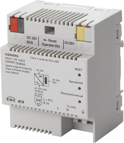 Захранващ блок N125/22 640mA 4DIN KNX Siemens, 5WG1125-1AB22