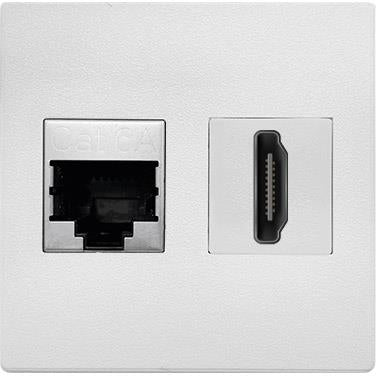 Модул IMP с 1х RJ45 Cat.6A и 1х HDMI цвят Бял, ABL, ABL Сърбия, 2T0110DH