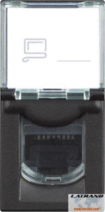 Розетка RJ45 cat.5e UTP 1 мод. цвят Черен Classia Bticino - RG4279C5E