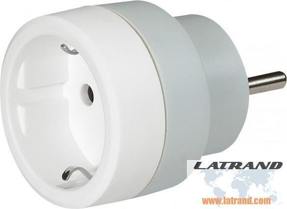 Адаптер от Шуко / Френски стандарт бял 16A Legrand - 50382