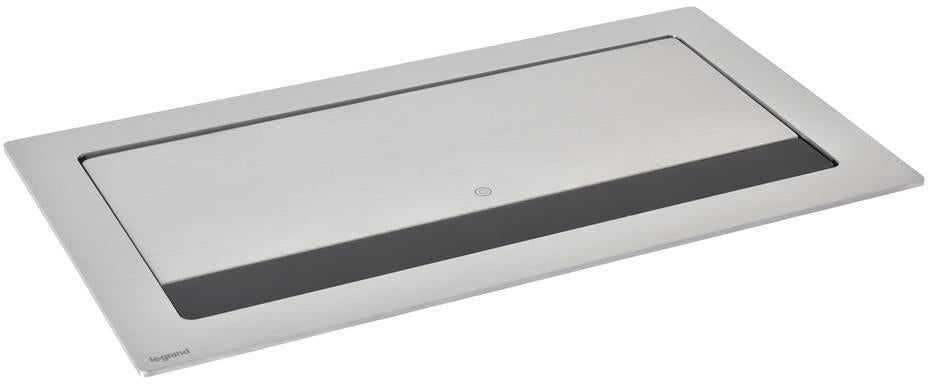 Мебелна кутия с 2х Шуко, USB тип A+C, HDMI и RJ45 Cat.6 UTP, кабел 2m, 303x171mm, цвят ЧЕРЕН МЕТАЛ, Incara Flip-Up Legrand, LEGRAND, 654855