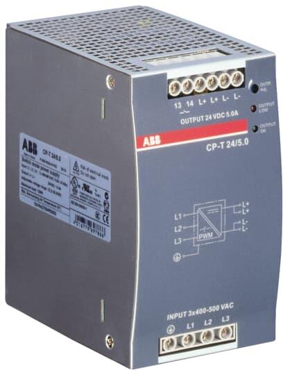 Захранващ блок CP-T In: 3x400...500VAC Out: 24VDC/5A ABB, 1SVR427054R0000