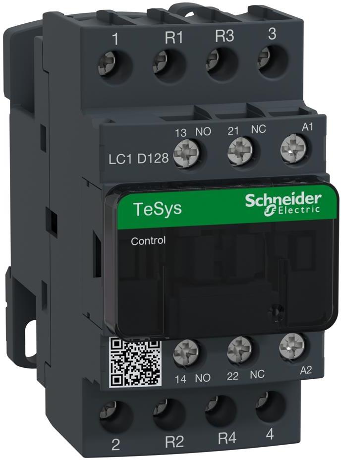 Контактор TeSys D 4P 2NO+2NC (25A AC-1) 1NO-1NC 48V 50/60Hz SE, SCHNEIDER ELECTRIC НИСКО НАПРЕЖЕНИЕ, LC1D128E7