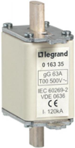 Стопяем ножов предпазител тип gG 160А NH00 Legrand, LEGRAND НИСКО НАПРЕЖЕНИЕ, 16355