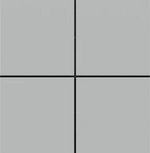 Лицев панел за 4 бутона 30x30 Linea71 Fenix Grey Ephesus EKINEX, EK-T4Q-FGE