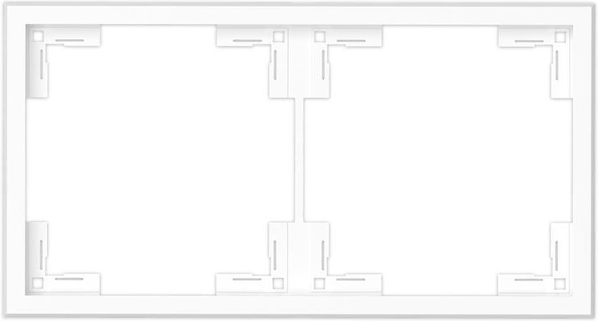 Рамка 2х цвят БЯЛ мат Adria Commel, COMMEL, C043-532