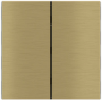 Лицев панел за 2 бутона вертикално 40x80 FF Metal Brass EKINEX, EK-TRV-GBB