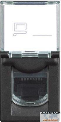 Розетка RJ45 STP cat.6 1 мод. цвят Черен Classia Bticino - RG4279C6S