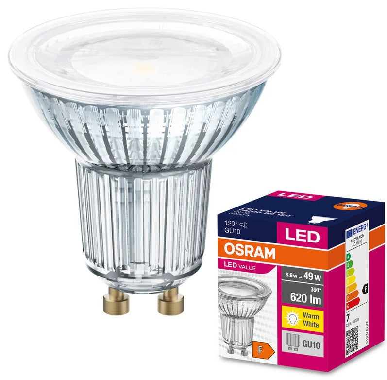 LED ЛАМПА VALUE PAR1680120 6,9W/830 230V GU10 LEDVANCE