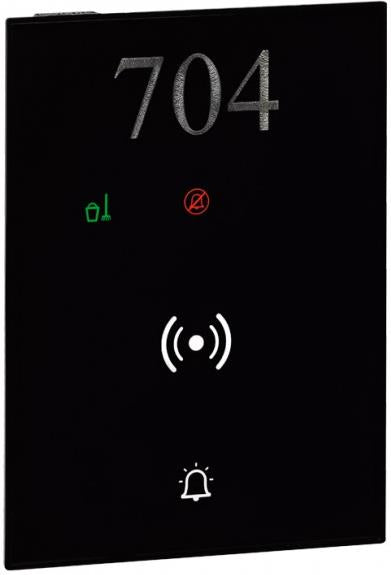 Коридорен четец UX за карти RFID, бутон за звънец, DND/MUR индикация, черен, BUS, LEGRAND, 48776