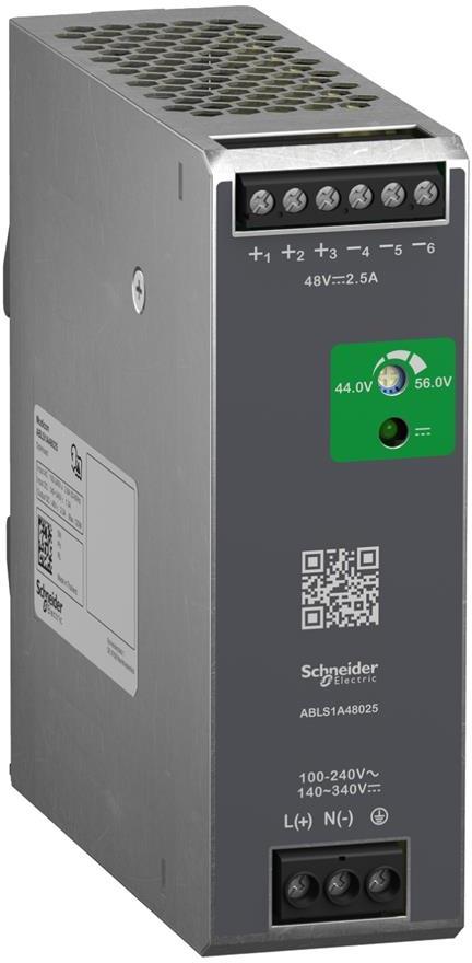 Захранващ блок Modicon 1P In:100...240Vac Out:48Vdc 2.5A SE, SCHNEIDER ELECTRIC НИСКО НАПРЕЖЕНИЕ, ABLS1A48025