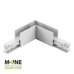 Конектор за магнитни релси за външен монтаж, хоризонтален M-LINE, бял, DPM, MTL-S-HL-W
