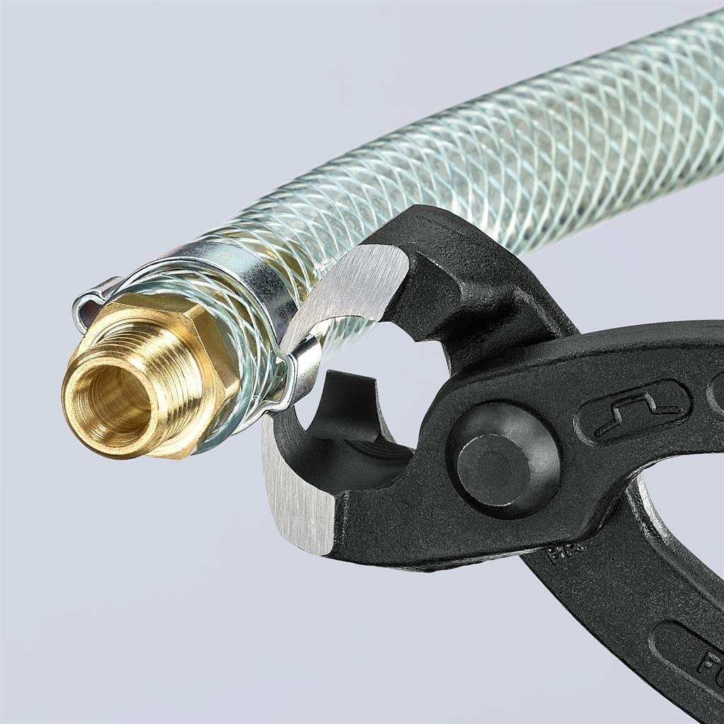 Клещи за скоби, червена ръкохватка 220мм, Knipex - K1099I220