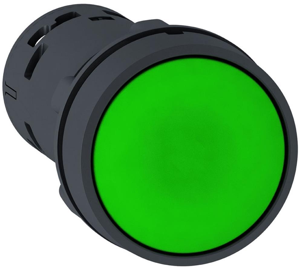 Бутон монолитен зелен 1NO Ø22mm XB7 SE, SCHNEIDER ELECTRIC НИСКО НАПРЕЖЕНИЕ, XB7NA31