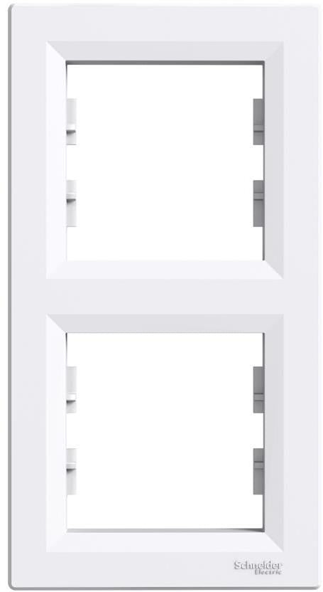 Рамка 2х вертикална цвят Бял Asfora SE, SCHNEIDER ELECTRIC, EPH5810221