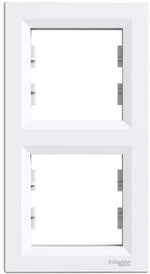 Рамка 2х вертикална цвят Бял Asfora SE, SCHNEIDER ELECTRIC, EPH5810221
