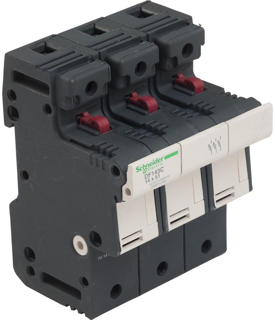 Разединител стопяем предпазител TeSys DF 3P 50A 14X51 mm SE, SCHNEIDER ELECTRIC НИСКО НАПРЕЖЕНИЕ, DF143C