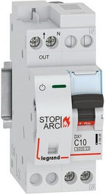 Автоматичен прекъсвач AFDD серия DX3 STOP ARC 1P+ND крива C 10A, LEGRAND НИСКО НАПРЕЖЕНИЕ, 415929