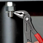 Клещи раздвижени Cobra ES, червена ръкохватка 250мм, Knipex - K8751250