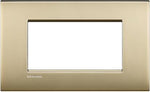 Рамка 4 мод. метална Gold mat AIR LL Bticino /до изчерпване/, BTICINO, LNC4804OF